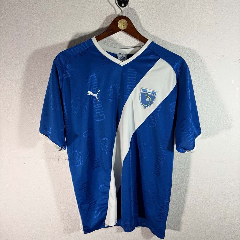 Puma Guatemala Soccer Jersey Size L Blue Vintage